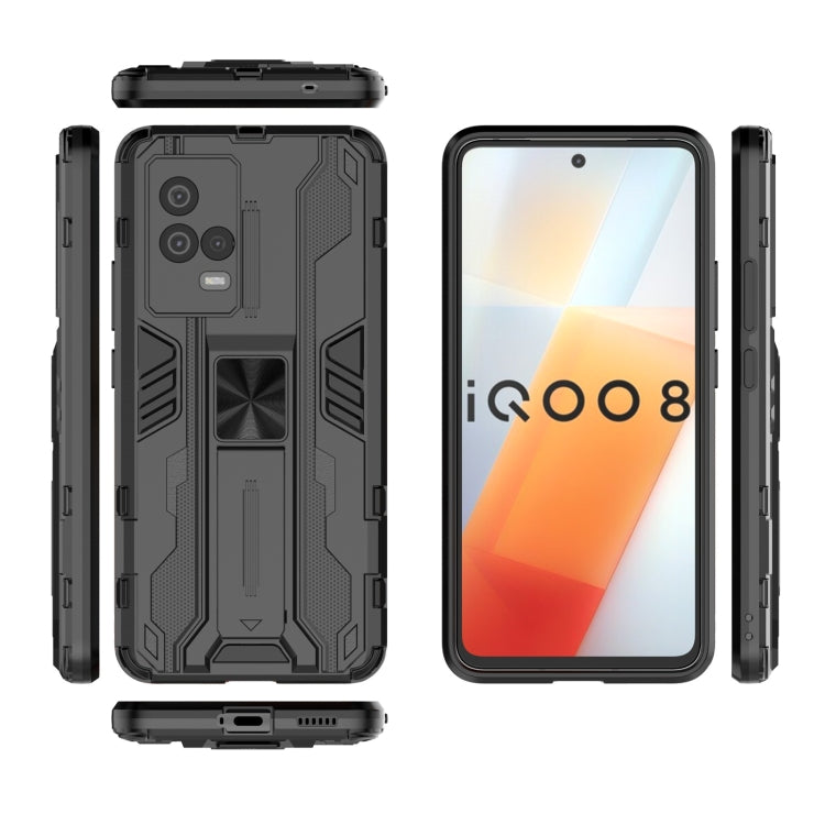 For vivo iQOO 8 Supersonic PC + TPU Shock-proof Protective Case with Holder