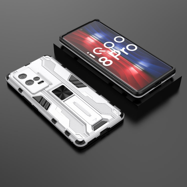 For vivo iQOO 8 Pro Supersonic PC + TPU Shock-proof Protective Case with Holder