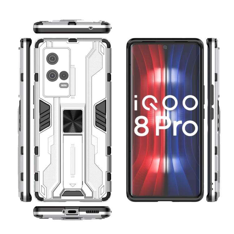 For vivo iQOO 8 Pro Supersonic PC + TPU Shock-proof Protective Case with Holder