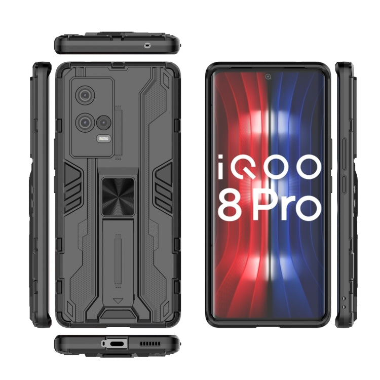 For vivo iQOO 8 Pro Supersonic PC + TPU Shock-proof Protective Case with Holder