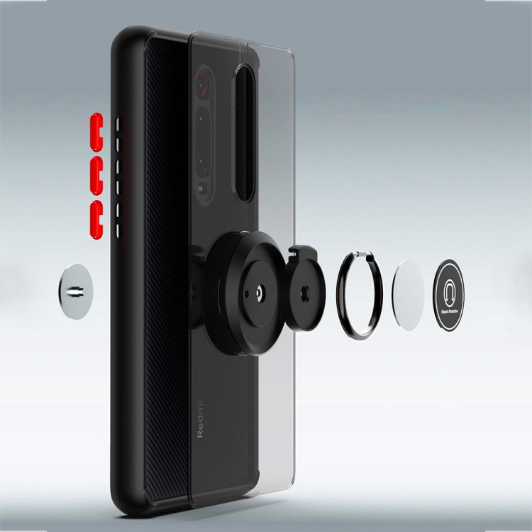 For Xiaomi Redmi K20 Q Shadow 1 Series TPU + PC Protective Case with 360 Degrees Rotate Ring Holder