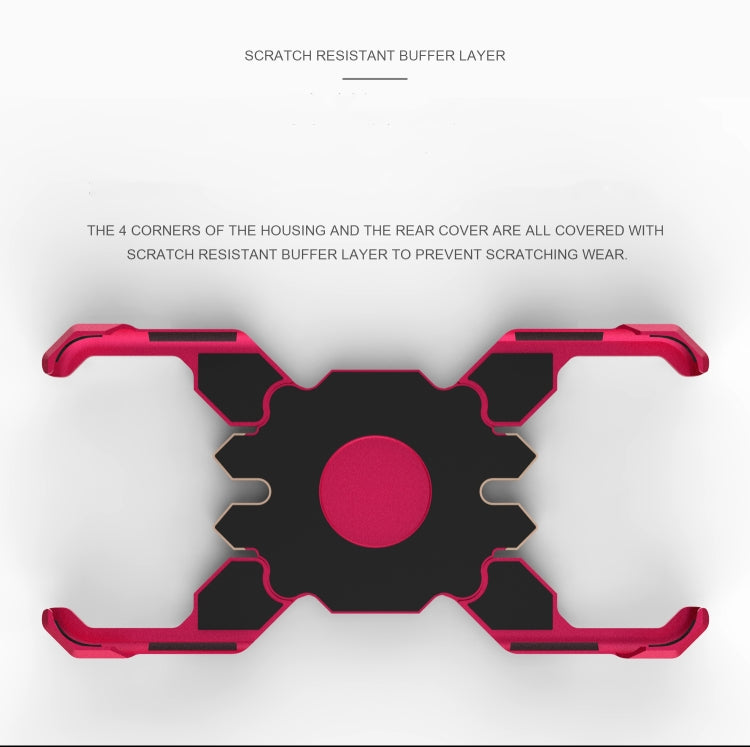 For OPPO R17 Hero Series Anti-fall Wear-resistant Metal Protective Case with Bracket