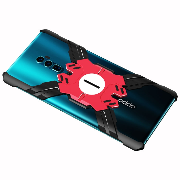 For OPPO Reno 10x zoom Hero Series Anti-fall Wear-resistant Metal Protective Case with Bracket