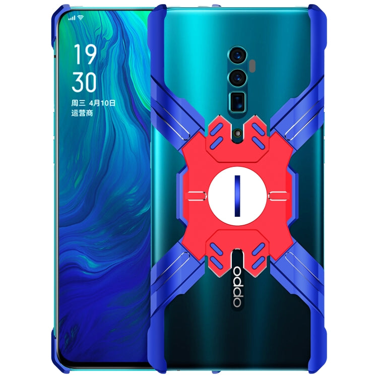 For OPPO Reno 10x zoom Hero Series Anti-fall Wear-resistant Metal Protective Case with Bracket