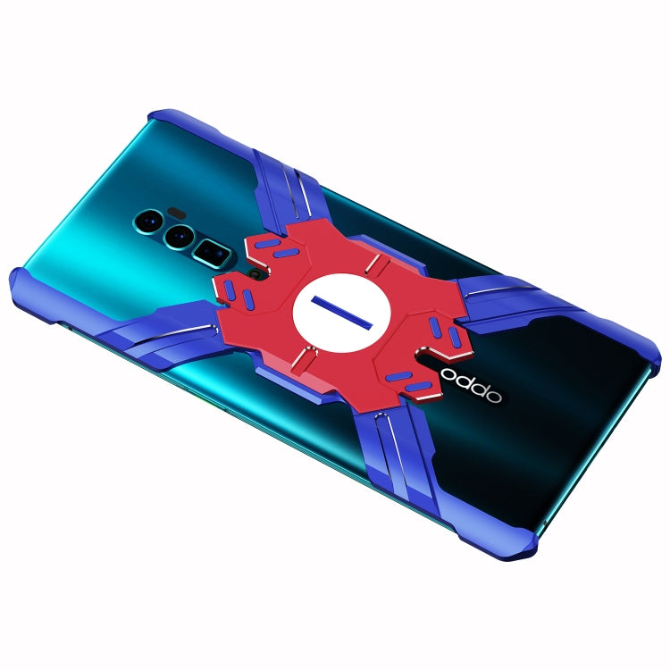For OPPO Reno 10x zoom Hero Series Anti-fall Wear-resistant Metal Protective Case with Bracket