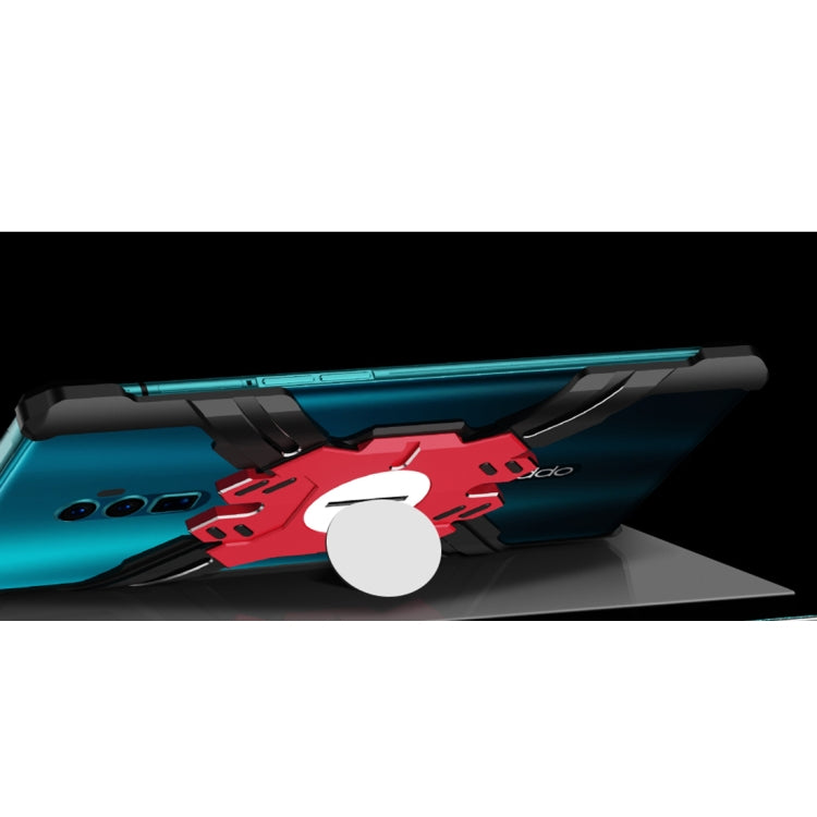 For OPPO Reno 10x zoom Hero Series Anti-fall Wear-resistant Metal Protective Case with Bracket