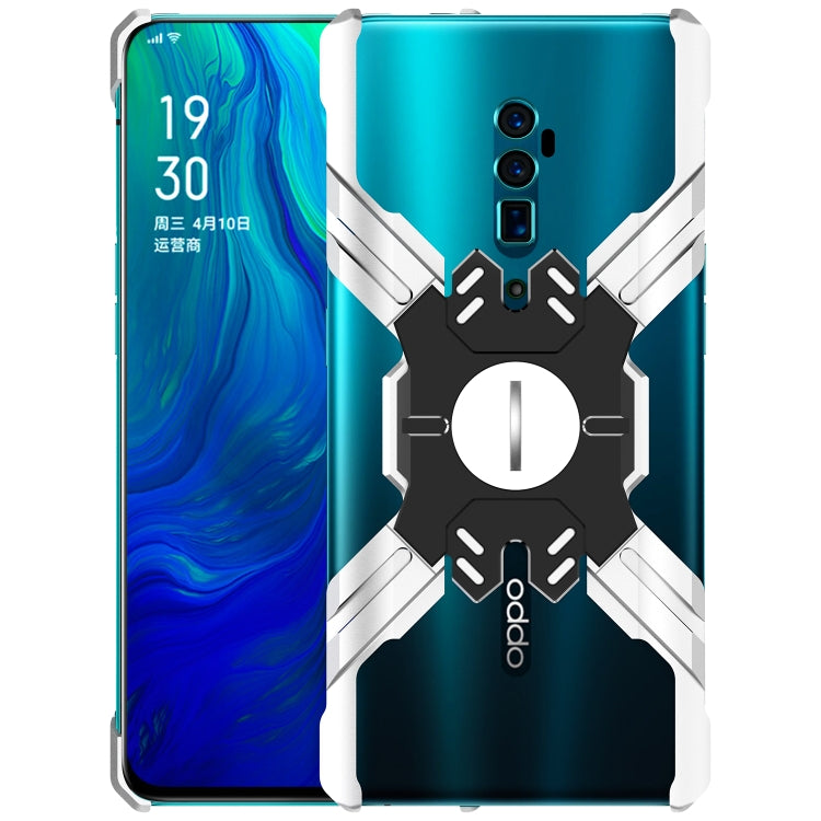 For OPPO Reno 10x zoom Hero Series Anti-fall Wear-resistant Metal Protective Case with Bracket