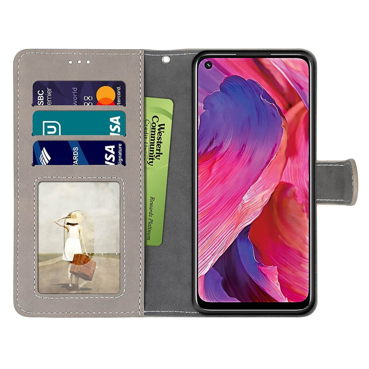 For OPPO A54 5G / A74 5G / A93 5G / A93s 5G Retro Frosted Horizontal Flip PU Leather Case with Holder & Card Slots & Wallet & Photo Frame