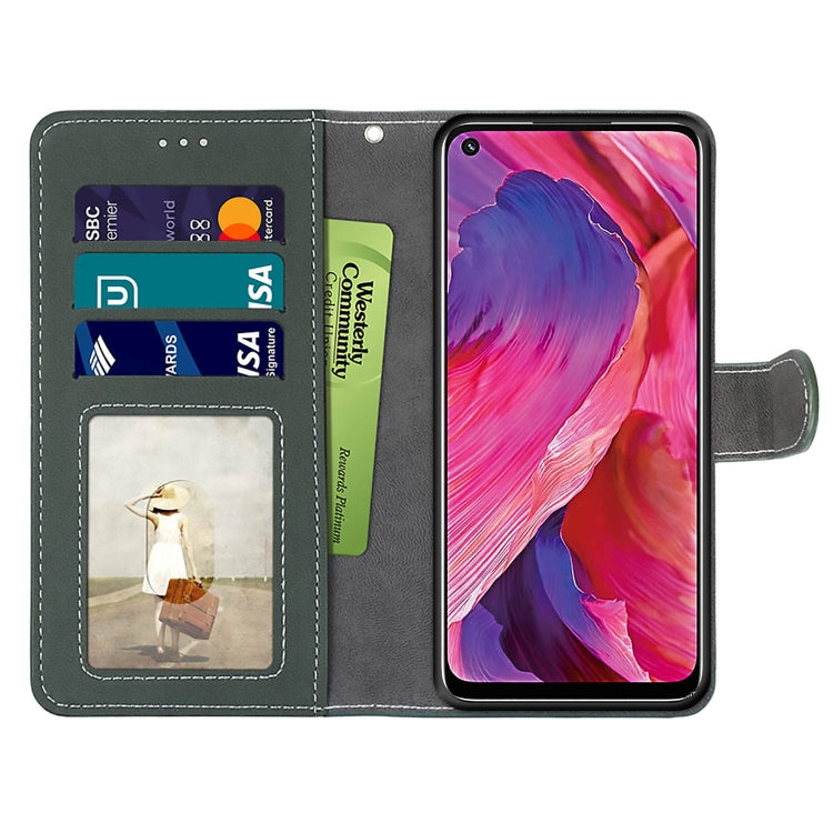 For OPPO A54 5G / A74 5G / A93 5G / A93s 5G Retro Frosted Horizontal Flip PU Leather Case with Holder & Card Slots & Wallet & Photo Frame