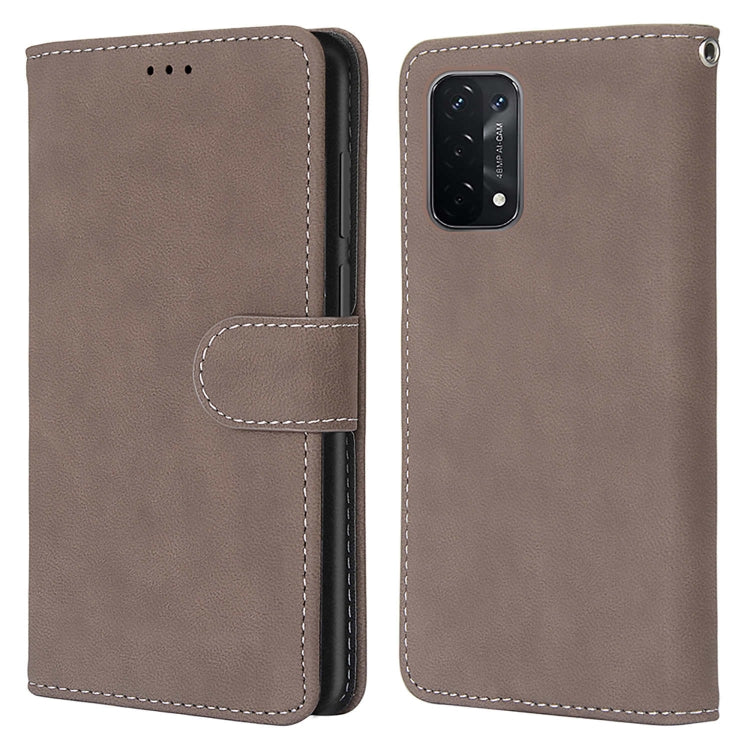 For OPPO A54 5G / A74 5G / A93 5G / A93s 5G Retro Frosted Horizontal Flip PU Leather Case with Holder & Card Slots & Wallet & Photo Frame