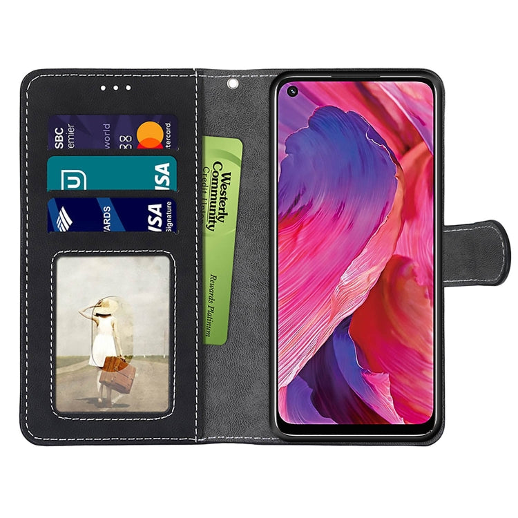 For OPPO A54 5G / A74 5G / A93 5G / A93s 5G Retro Frosted Horizontal Flip PU Leather Case with Holder & Card Slots & Wallet & Photo Frame