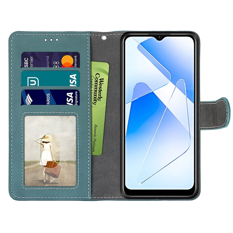 For OPPO A55 5G / A54 4G / A53s 5G / A16 4G Retro Frosted Horizontal Flip PU Leather Case with Holder & Card Slots & Wallet & Photo Frame