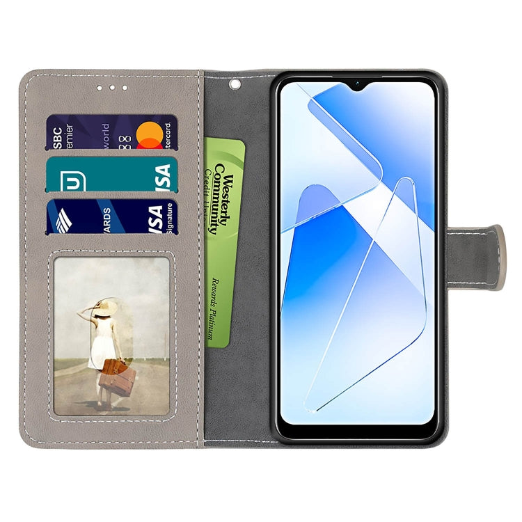 For OPPO A55 5G / A54 4G / A53s 5G / A16 4G Retro Frosted Horizontal Flip PU Leather Case with Holder & Card Slots & Wallet & Photo Frame