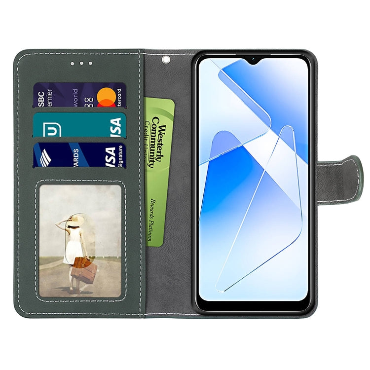 For OPPO A55 5G / A54 4G / A53s 5G / A16 4G Retro Frosted Horizontal Flip PU Leather Case with Holder & Card Slots & Wallet & Photo Frame