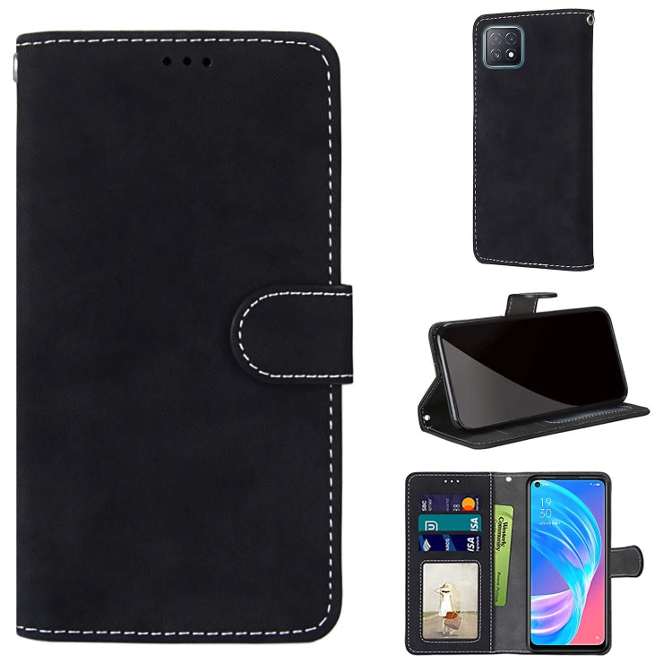 For OPPO A72 5G / A73 5G / A53 5G Retro Frosted Horizontal Flip PU Leather Case with Holder & Card Slots & Wallet & Photo Frame