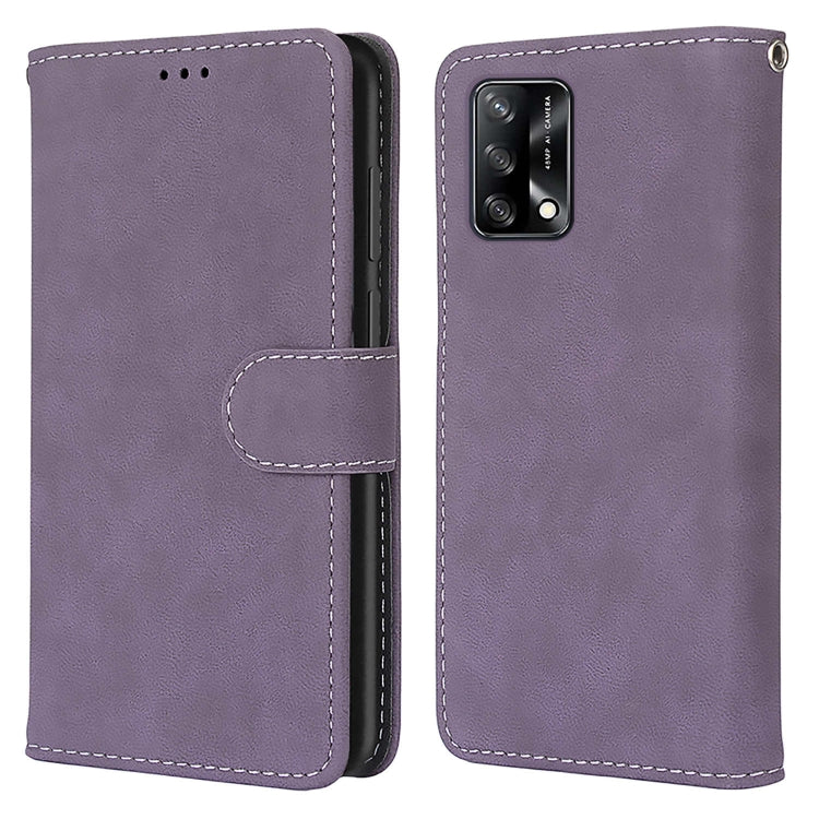 For OPPO A74 4G / F19 Retro Frosted Horizontal Flip PU Leather Case with Holder & Card Slots & Wallet & Photo Frame