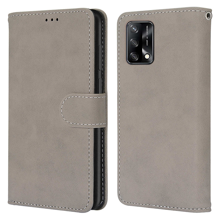For OPPO A74 4G / F19 Retro Frosted Horizontal Flip PU Leather Case with Holder & Card Slots & Wallet & Photo Frame