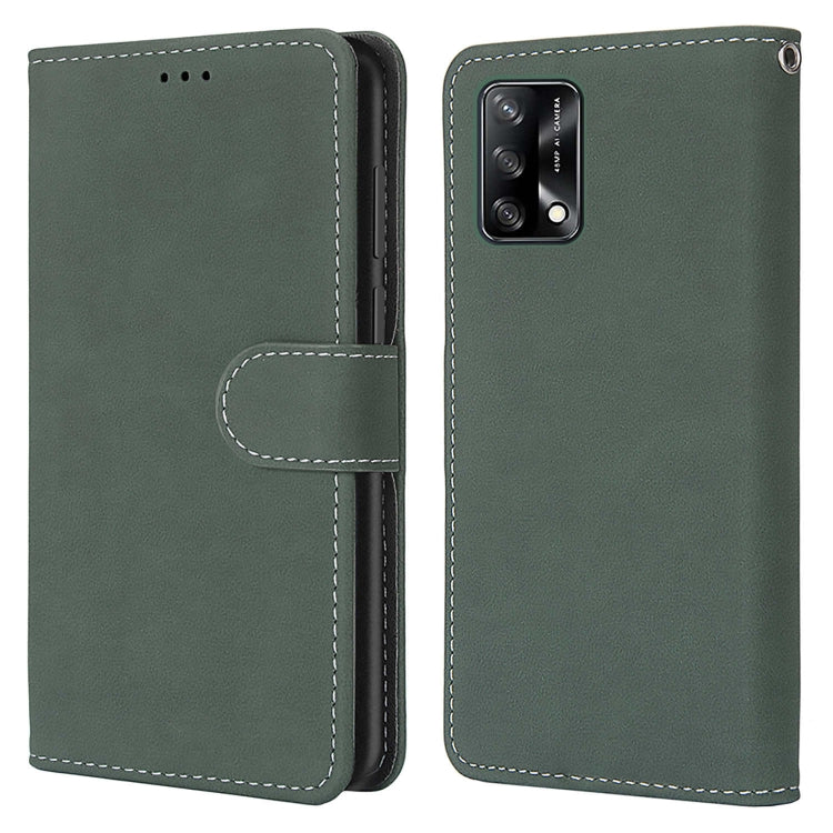 For OPPO A74 4G / F19 Retro Frosted Horizontal Flip PU Leather Case with Holder & Card Slots & Wallet & Photo Frame