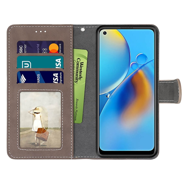 For OPPO A74 4G / F19 Retro Frosted Horizontal Flip PU Leather Case with Holder & Card Slots & Wallet & Photo Frame