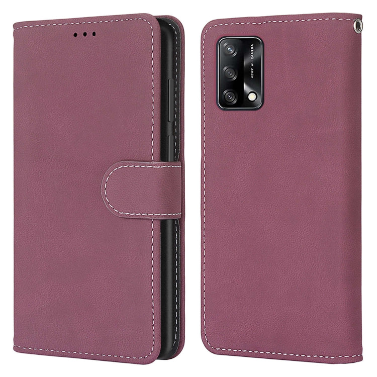 For OPPO A74 4G / F19 Retro Frosted Horizontal Flip PU Leather Case with Holder & Card Slots & Wallet & Photo Frame