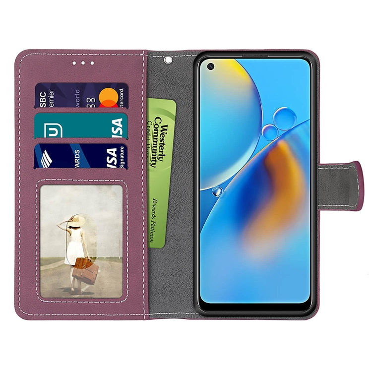 For OPPO A74 4G / F19 Retro Frosted Horizontal Flip PU Leather Case with Holder & Card Slots & Wallet & Photo Frame