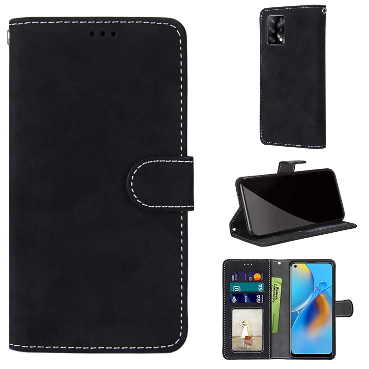 For OPPO A74 4G / F19 Retro Frosted Horizontal Flip PU Leather Case with Holder & Card Slots & Wallet & Photo Frame