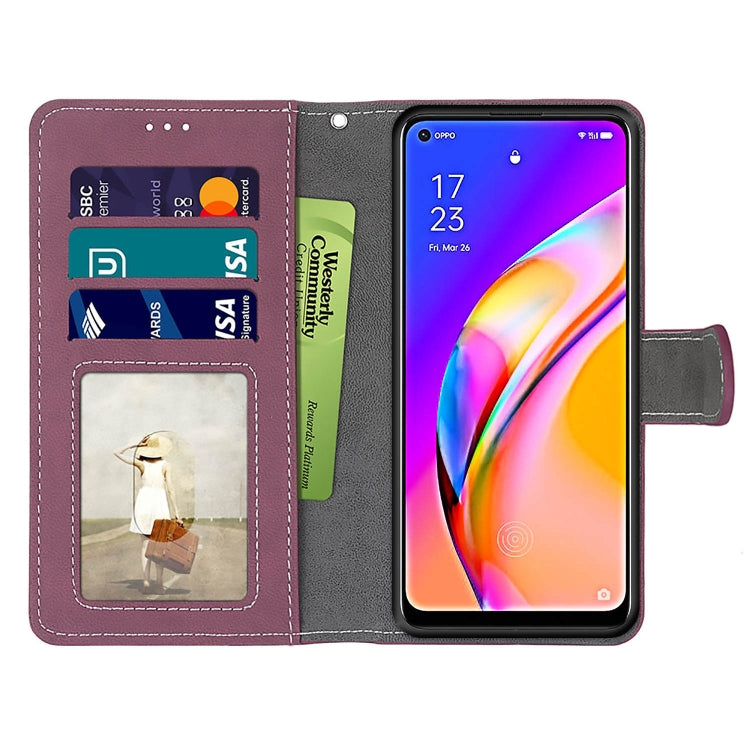 For OPPO F19 Pro+ 5G / A94 5G / A95 5G Retro Frosted Horizontal Flip PU Leather Case with Holder & Card Slots & Wallet & Photo Frame