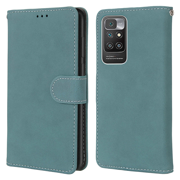 For Xiaomi Redmi 10 Retro Frosted Horizontal Flip PU Leather Case with Holder & Card Slots & Wallet & Photo Frame