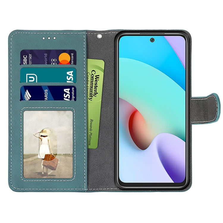 For Xiaomi Redmi 10 Retro Frosted Horizontal Flip PU Leather Case with Holder & Card Slots & Wallet & Photo Frame