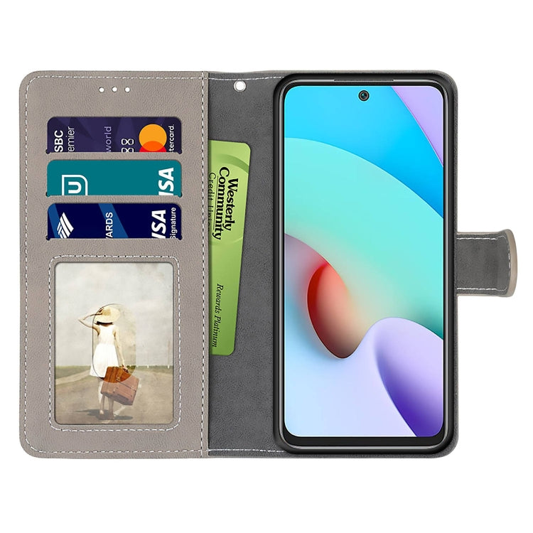 For Xiaomi Redmi 10 Retro Frosted Horizontal Flip PU Leather Case with Holder & Card Slots & Wallet & Photo Frame