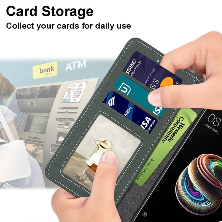 For Xiaomi Redmi 10 Retro Frosted Horizontal Flip PU Leather Case with Holder & Card Slots & Wallet & Photo Frame