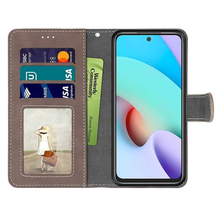 For Xiaomi Redmi 10 Retro Frosted Horizontal Flip PU Leather Case with Holder & Card Slots & Wallet & Photo Frame