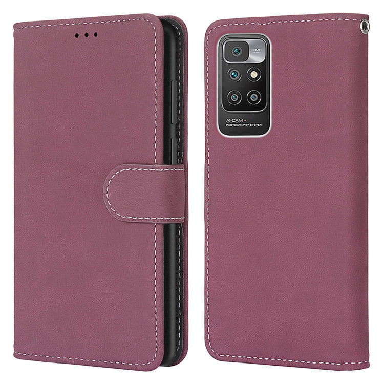For Xiaomi Redmi 10 Retro Frosted Horizontal Flip PU Leather Case with Holder & Card Slots & Wallet & Photo Frame
