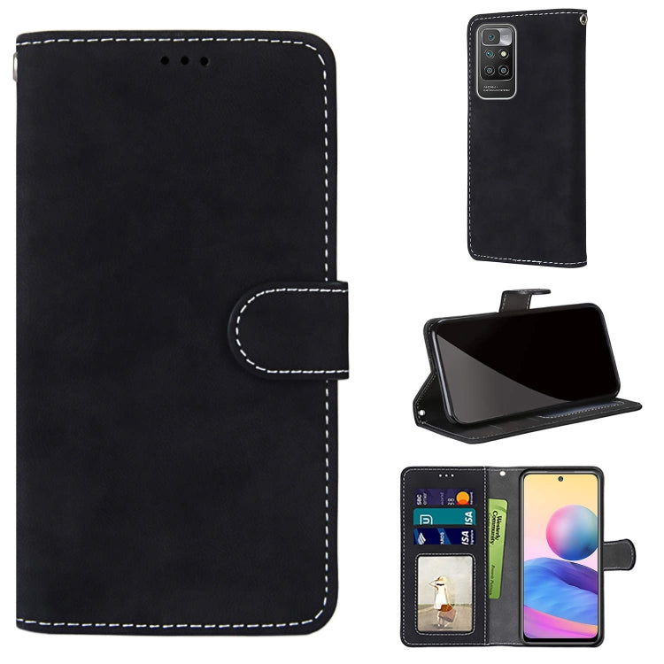 For Xiaomi Redmi 10 Retro Frosted Horizontal Flip PU Leather Case with Holder & Card Slots & Wallet & Photo Frame
