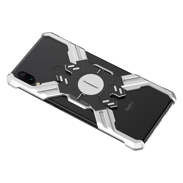 For Xiaomi Redmi Note 7 Hero Series Anti-fall Wear-resistant Metal Protective Case with Bracket