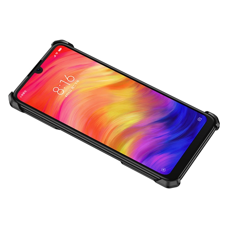 For Xiaomi Redmi Note 7 Hero Series Anti-fall Wear-resistant Metal Protective Case with Bracket
