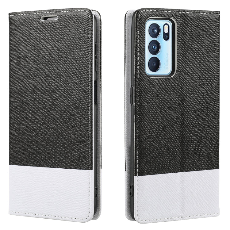 For OPPO A55 5G Cross Texture Magnetic Horizontal Flip Leather Case with Card Slots & Holder & Wallet