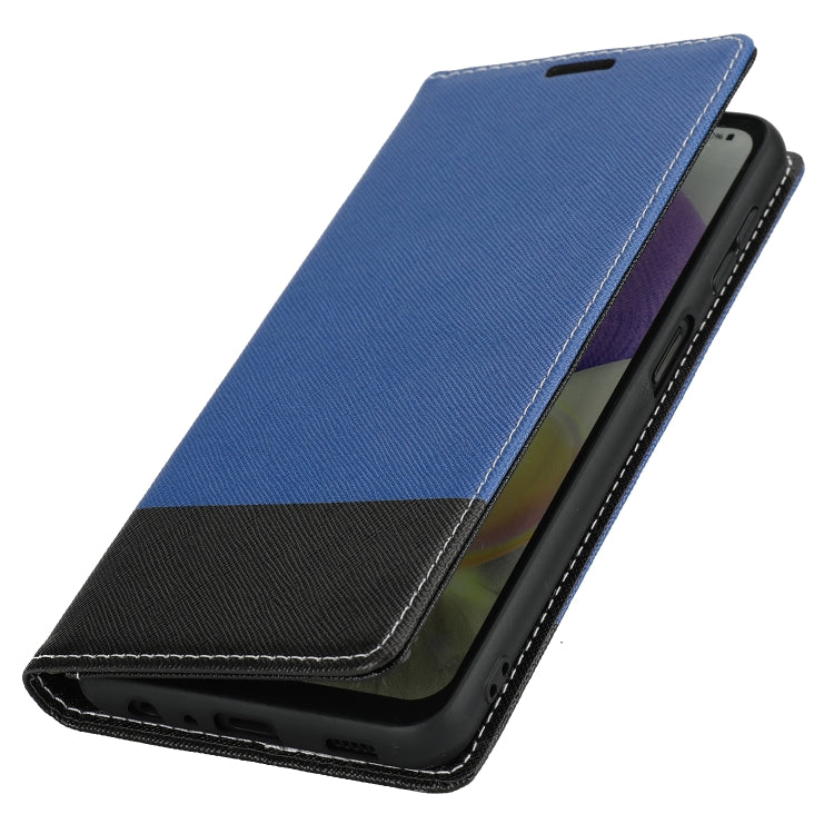 For OPPO A55 5G Cross Texture Magnetic Horizontal Flip Leather Case with Card Slots & Holder & Wallet