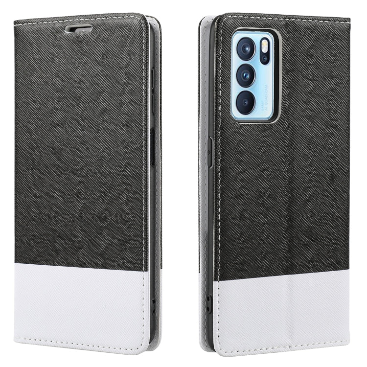 For OPPO A74 5G Cross Texture Magnetic Horizontal Flip Leather Case with Card Slots & Holder & Wallet