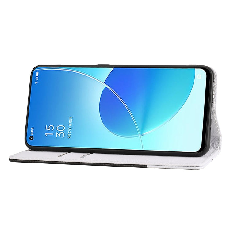 For OPPO A74 5G Cross Texture Magnetic Horizontal Flip Leather Case with Card Slots & Holder & Wallet