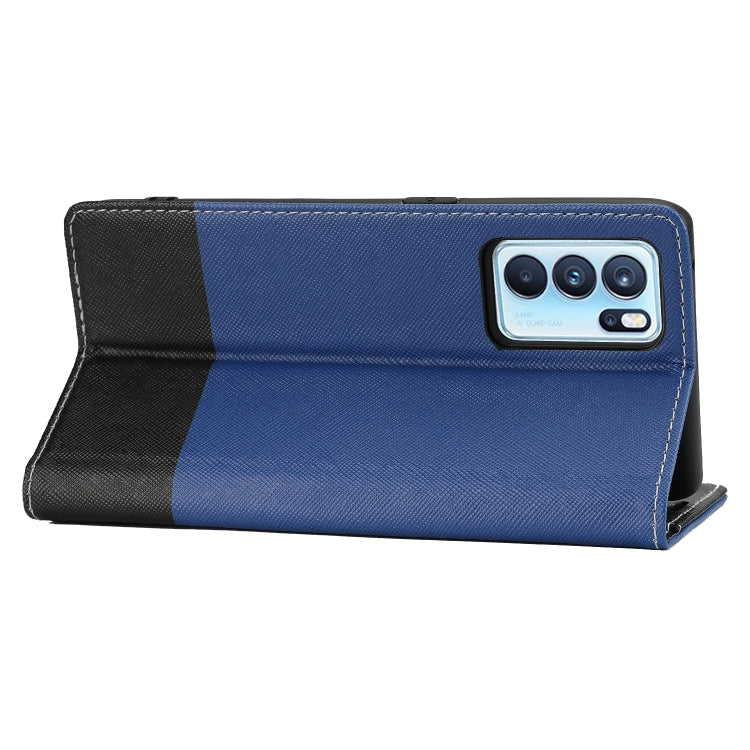 For OPPO A74 5G Cross Texture Magnetic Horizontal Flip Leather Case with Card Slots & Holder & Wallet