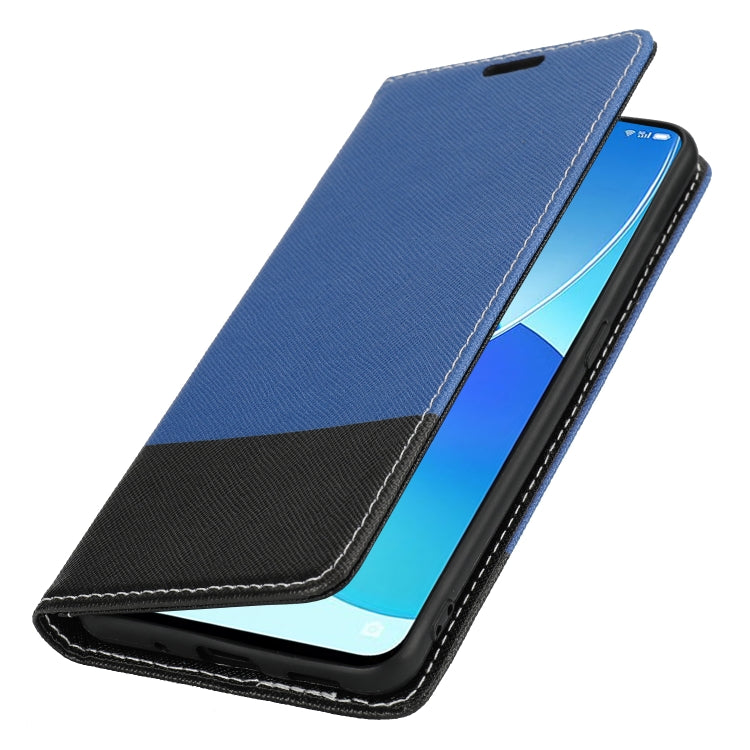 For OPPO A74 5G Cross Texture Magnetic Horizontal Flip Leather Case with Card Slots & Holder & Wallet