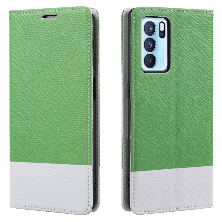 For OPPO A74 5G Cross Texture Magnetic Horizontal Flip Leather Case with Card Slots & Holder & Wallet