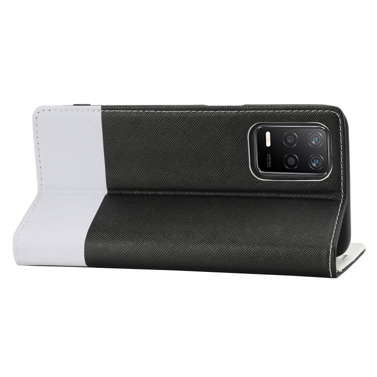 For OPPO Realme 8 5G Cross Texture Magnetic Horizontal Flip Leather Case with Card Slots & Holder & Wallet