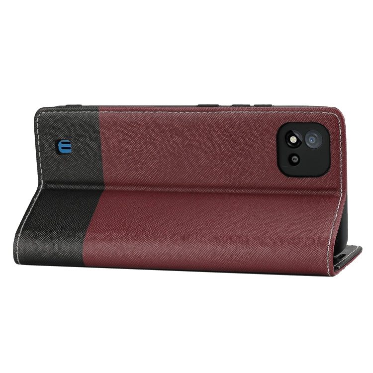 For OPPO Realme C15 Cross Texture Magnetic Horizontal Flip Leather Case with Card Slots & Holder & Wallet