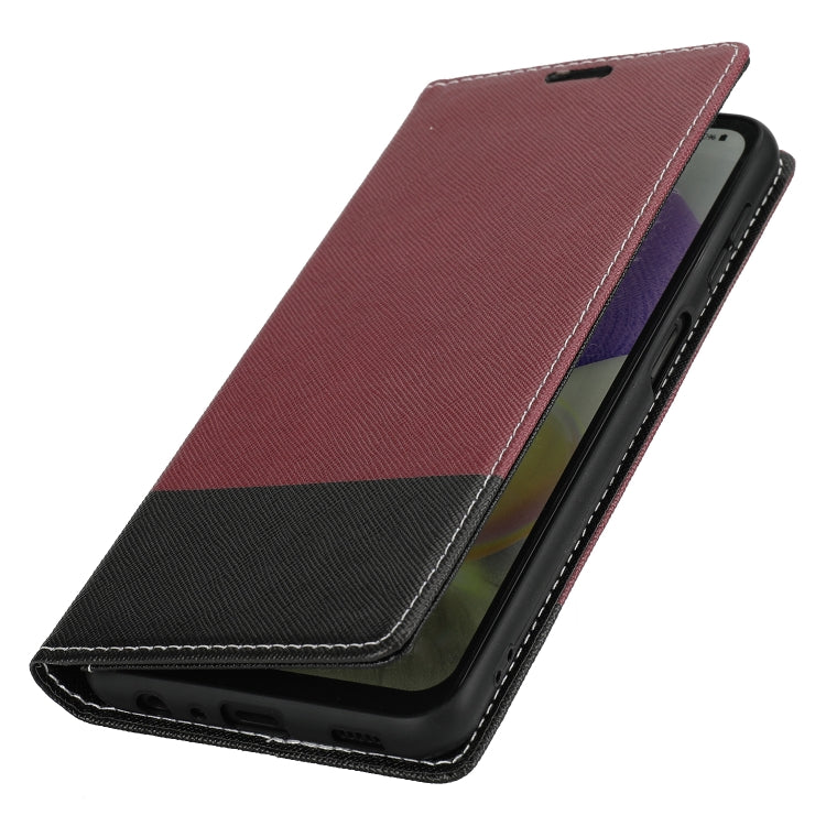 For OPPO Realme C15 Cross Texture Magnetic Horizontal Flip Leather Case with Card Slots & Holder & Wallet
