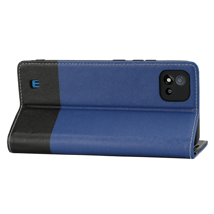 For OPPO Realme C15 Cross Texture Magnetic Horizontal Flip Leather Case with Card Slots & Holder & Wallet