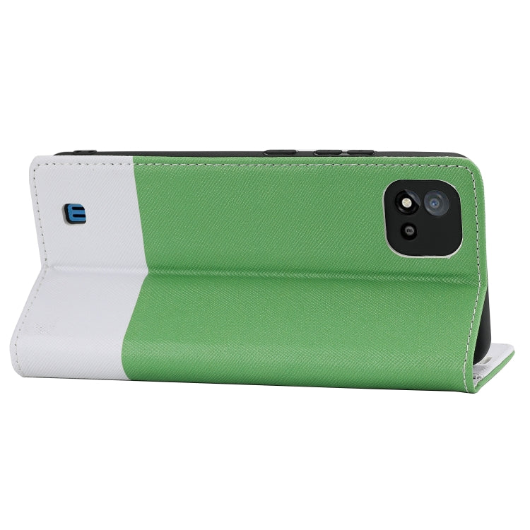 For OPPO Realme C15 Cross Texture Magnetic Horizontal Flip Leather Case with Card Slots & Holder & Wallet