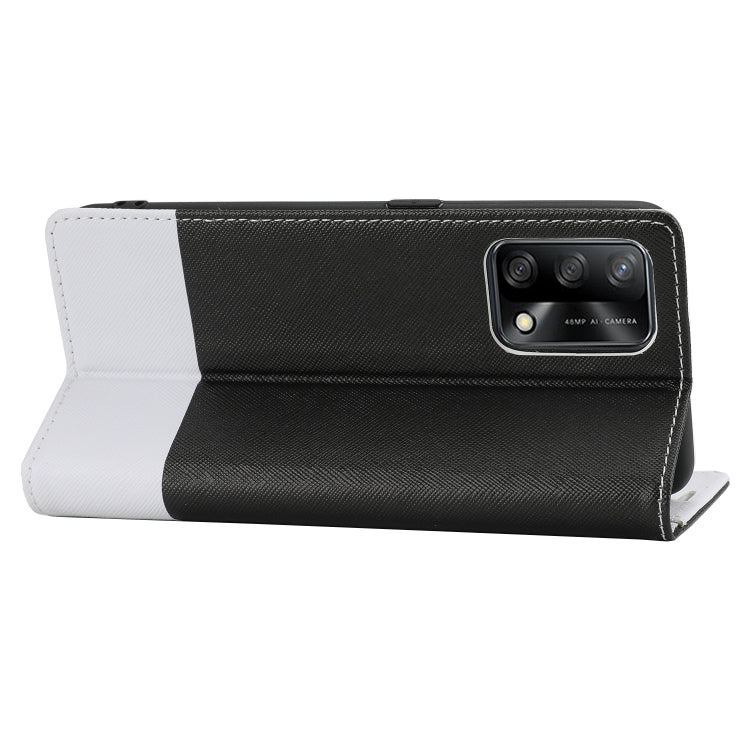 For OPPO A74 Cross Texture Magnetic Horizontal Flip Leather Case with Card Slots & Holder & Wallet