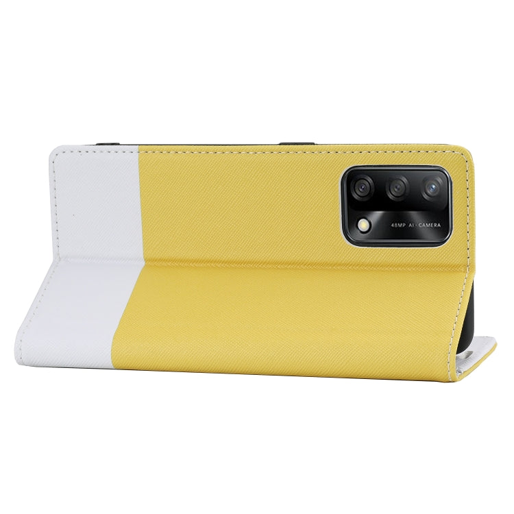 For OPPO A74 Cross Texture Magnetic Horizontal Flip Leather Case with Card Slots & Holder & Wallet